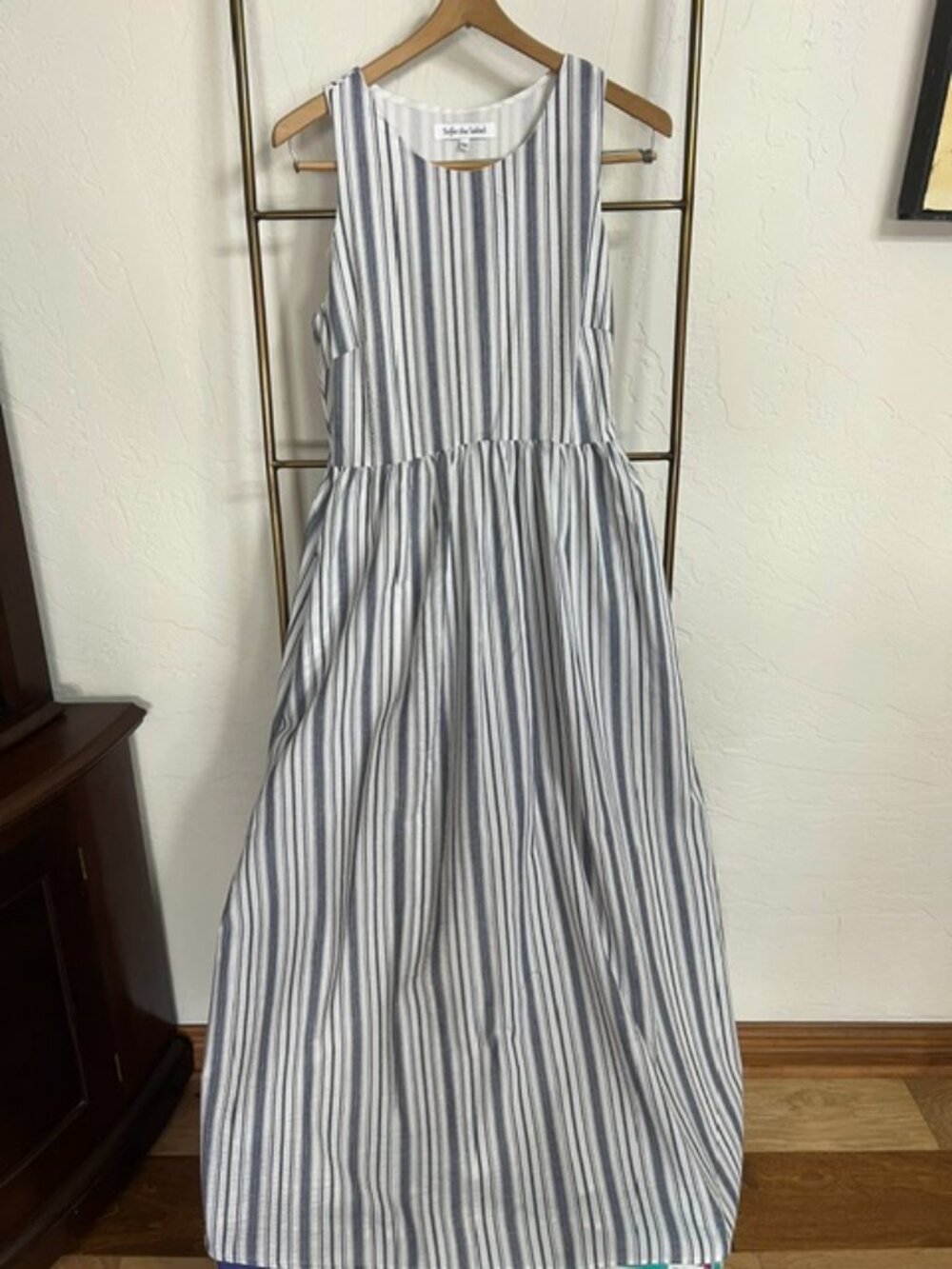 Sofie the Label blue stripe dress Size L